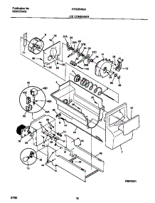 09 - Ice Container parts for Frigidaire Refrigerator FRS26WGHD3 from AppliancePartsPros.com