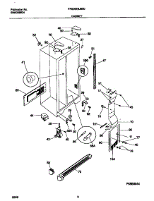 04 - Cabinet parts for Frigidaire Refrigerator FRS26ZNJSB0 from AppliancePartsPros.com