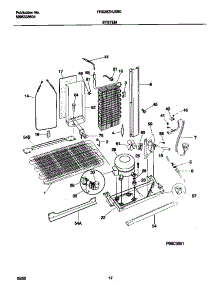 07 - System parts for Frigidaire Refrigerator FRS26ZNJSB0 from AppliancePartsPros.com