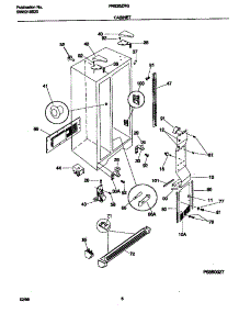 04 - Cabinet parts for Frigidaire Refrigerator FRS26ZRGW4 from AppliancePartsPros.com