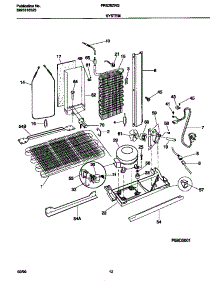 07 - System parts for Frigidaire Refrigerator FRS26ZRGW4 from AppliancePartsPros.com