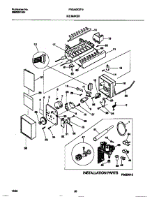 10 - Ice Maker parts for Frigidaire Refrigerator FRS26ZGEB2 from AppliancePartsPros.com