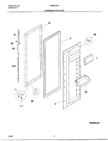 04 - Refrigerator Door parts for Frigidaire Refrigerator FRS26ZNHW5 from AppliancePartsPros.com