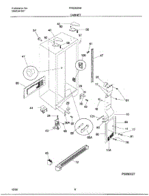 06 - Cabinet parts for Frigidaire Refrigerator FRS26ZNHW5 from AppliancePartsPros.com