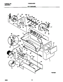 09 - Ice Container parts for Frigidaire Refrigerator FRS26ZNJSB0 from AppliancePartsPros.com