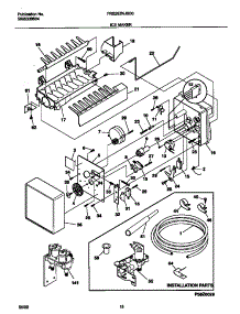 10 - Ice Maker parts for Frigidaire Refrigerator FRS26ZNJSB0 from AppliancePartsPros.com