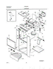 15 - Dispenser parts for Frigidaire Refrigerator FRS26ZRGWC from AppliancePartsPros.com