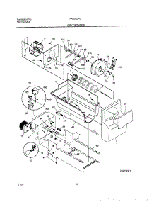 17 - Ice Container parts for Frigidaire Refrigerator FRS26ZRGWC from AppliancePartsPros.com