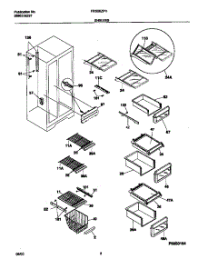 05 - Shelves parts for Frigidaire Refrigerator FRS26ZPHQ2 from AppliancePartsPros.com