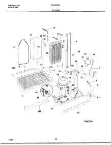 12 - System parts for Frigidaire Refrigerator FRS26ZSHB5 from AppliancePartsPros.com