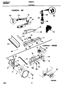 06 - Controls parts for Frigidaire Refrigerator FRS26ZTHB0 from AppliancePartsPros.com