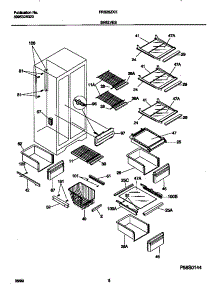 05 - Shelves parts for Frigidaire Refrigerator FRS26ZXHD0 from AppliancePartsPros.com