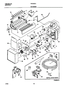 10 - Ice Maker parts for Frigidaire Refrigerator FRS26ZSHB1 from AppliancePartsPros.com