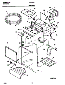 08 - Ice Dispenser parts for Frigidaire Refrigerator FRS26ZXHD0 from AppliancePartsPros.com