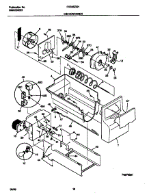 09 - Ice Container parts for Frigidaire Refrigerator FRS26ZXHD0 from AppliancePartsPros.com