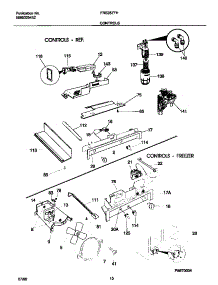 06 - Controls parts for Frigidaire Refrigerator FRS26ZTHB1 from AppliancePartsPros.com