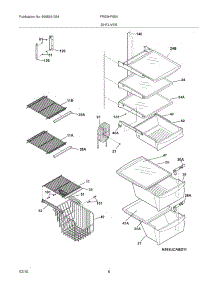 09 - Shelves parts for Frigidaire Refrigerator FRS3HF55KM2 from AppliancePartsPros.com