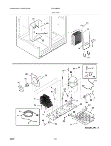 13 - System parts for Frigidaire Refrigerator FRS3HR5HW5 from AppliancePartsPros.com