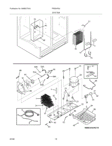 13 - System parts for Frigidaire Refrigerator FRS3HR5JB0 from AppliancePartsPros.com
