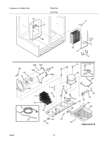 13 - System parts for Frigidaire Refrigerator FRS3HR5JW2 from AppliancePartsPros.com