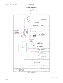 22 - Wiring Schematic parts for Frigidaire Refrigerator FRS6B5EEQ5 from AppliancePartsPros.com