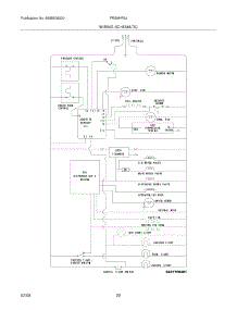 22 - Wiring Schematic parts for Frigidaire Refrigerator FRS6HR5JQ0 from AppliancePartsPros.com
