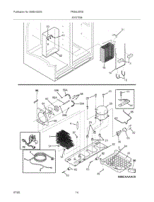 13 - System parts for Frigidaire Refrigerator FRS6L9EESS5 from AppliancePartsPros.com