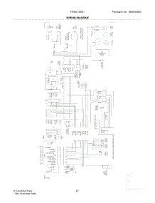 21 - Wiring Diagram parts for Frigidaire Refrigerator FRS6L7EES1 from AppliancePartsPros.com