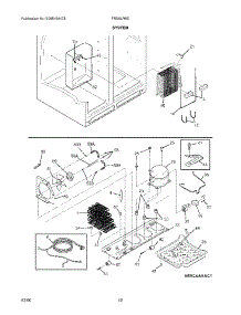 13 - System parts for Frigidaire Refrigerator FRS6LR5EW3 from AppliancePartsPros.com