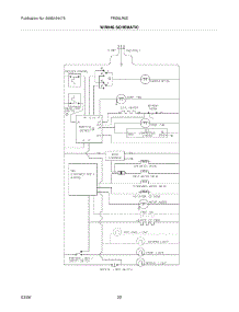 22 - Wiring Schematic parts for Frigidaire Refrigerator FRS6LR5EW3 from AppliancePartsPros.com