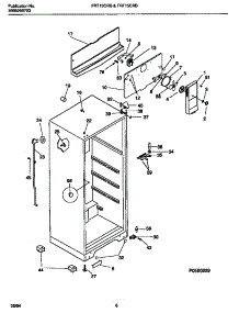 04 - Cabinet W / Fan Assembly parts for Frigidaire Refrigerator FRT13CRBD1 from AppliancePartsPros.com