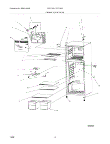 05 - Shelves / Control parts for Frigidaire Refrigerator FRT125GW0 from AppliancePartsPros.com