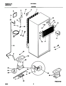 05 - System parts for Frigidaire Refrigerator FRT13GRHD1 from AppliancePartsPros.com