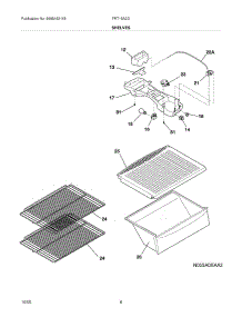 07 - Shelves parts for Frigidaire Refrigerator FRT15A2DW3 from AppliancePartsPros.com