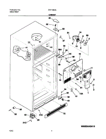 05 - Cabinet parts for Frigidaire Refrigerator FRT15B3AT3 from AppliancePartsPros.com