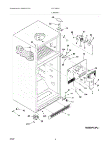 05 - Cabinet parts for Frigidaire Refrigerator FRT15B3JQ5 from AppliancePartsPros.com