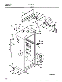 03 - Cabinet parts for Frigidaire Refrigerator FRT15CRCD1 from AppliancePartsPros.com