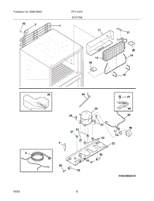 09 - System parts for Frigidaire Refrigerator FRT14A2AW4 from AppliancePartsPros.com