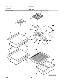 07 - Shelves parts for Frigidaire Refrigerator FRT15GG3AQ1 from AppliancePartsPros.com