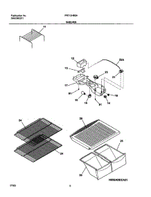 07 - Shelves parts for Frigidaire Refrigerator FRT15HB3AQ5 from AppliancePartsPros.com