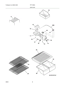 07 - Shelves parts for Frigidaire Refrigerator FRT15IB3AQ5 from AppliancePartsPros.com