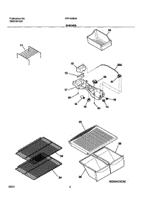 07 - Shelves parts for Frigidaire Refrigerator FRT15IB3AW3 from AppliancePartsPros.com