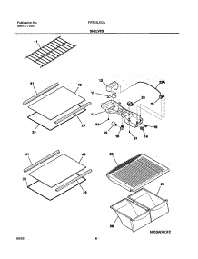 07 - Shelves parts for Frigidaire Refrigerator FRT15LG3AQ1 from AppliancePartsPros.com