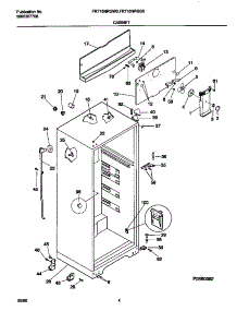 03 - Cabinet parts for Frigidaire Refrigerator FRT16NRGW0 from AppliancePartsPros.com