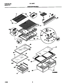 04 - Shelves / Controls parts for Frigidaire Refrigerator FRT16NREW6 from AppliancePartsPros.com