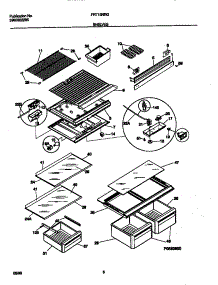 04 - Shelves parts for Frigidaire Refrigerator FRT16NRGD5 from AppliancePartsPros.com