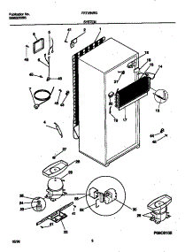 05 - System parts for Frigidaire Refrigerator FRT16NRGD5 from AppliancePartsPros.com