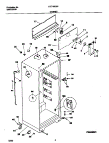 03 - Cabinet parts for Frigidaire Refrigerator FRT16ICRHW2 from AppliancePartsPros.com