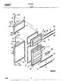 02 - Door parts for Frigidaire Refrigerator FRT16NRED0 from AppliancePartsPros.com