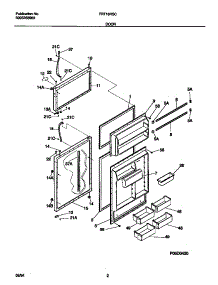 02 - Door parts for Frigidaire Refrigerator FRT16RSCY0 from AppliancePartsPros.com